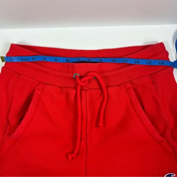Champion Women’s Athletic Red Y2K Med Shorts with Logo - Picture 5 of 8